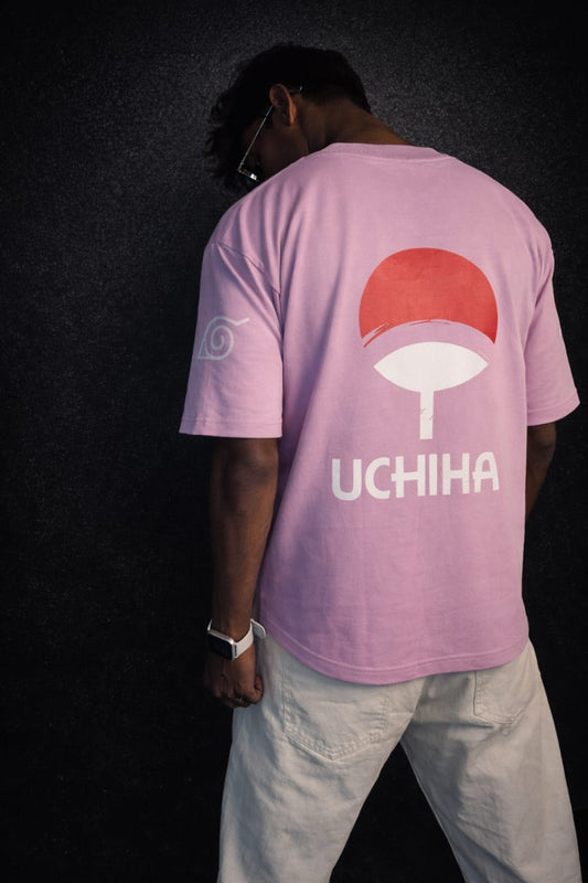 SASUKE UCHIHA- Printed oversize T-Shirt